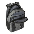 thumbnail image 3 of Swiss Tech Adult Unisex Reflective Black Backpack with Adjustable Straps, 3 of 4