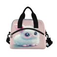 thumbnail image 2 of Lunch Bag Portable Crossbody Meal Bag Cooler Bag Insulated Lunch Bag Food Bag Handheld & Crossbody Design Cute Pink Eared Bunny, 2 of 6
