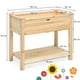 thumbnail image 3 of Costway Maceta con Patas Elevadas de Madera para Plantar Verduras Flores Hierbas Tiesto para Jardín Patio y Balcón Natural 86 x 46 x 76 cm, 3 of 9