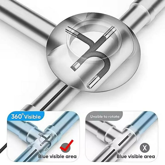 AutoNexis TwoWay 360 Articulating Borescope 1080P Camera endoscope with Light GXC