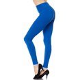 thumbnail image 3 of Kuda Moda 5-Pack Women 3 inch wide waistband Full Length Ankle Legging Pants Yoga Sports Leggings, 3 of 7