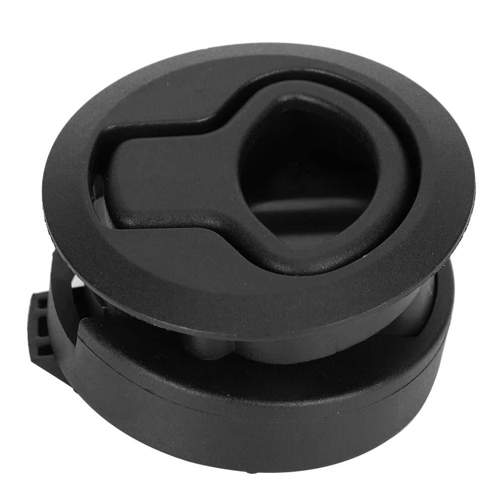 EZSPTO Slam Latch,Round Black Flush Pull Slam Latch Deck Hatch Handle