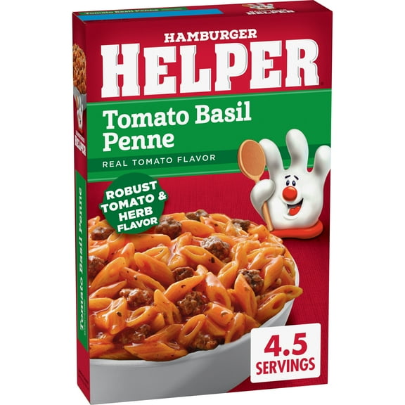 Hamburger Helper Pasta Tomato Basil Penne, 7.4 Ounces Box