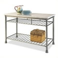 thumbnail image 1 of Orleans Gray Metal Kitchen Island, 1 of 11