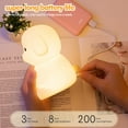 thumbnail image 4 of Luz de noche para perros cachorros para niños, LED que cambia de color, linda lámpara de noche de silicona recargable para guardería, lámpara para perros, mesita de noche, dormitorio, lámpara de anim, 4 of 5