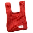 thumbnail image 3 of Bolso de hombro de punto Bolso de mano moderno Bolso de hombro versátil y versátil Rojo, 3 of 9