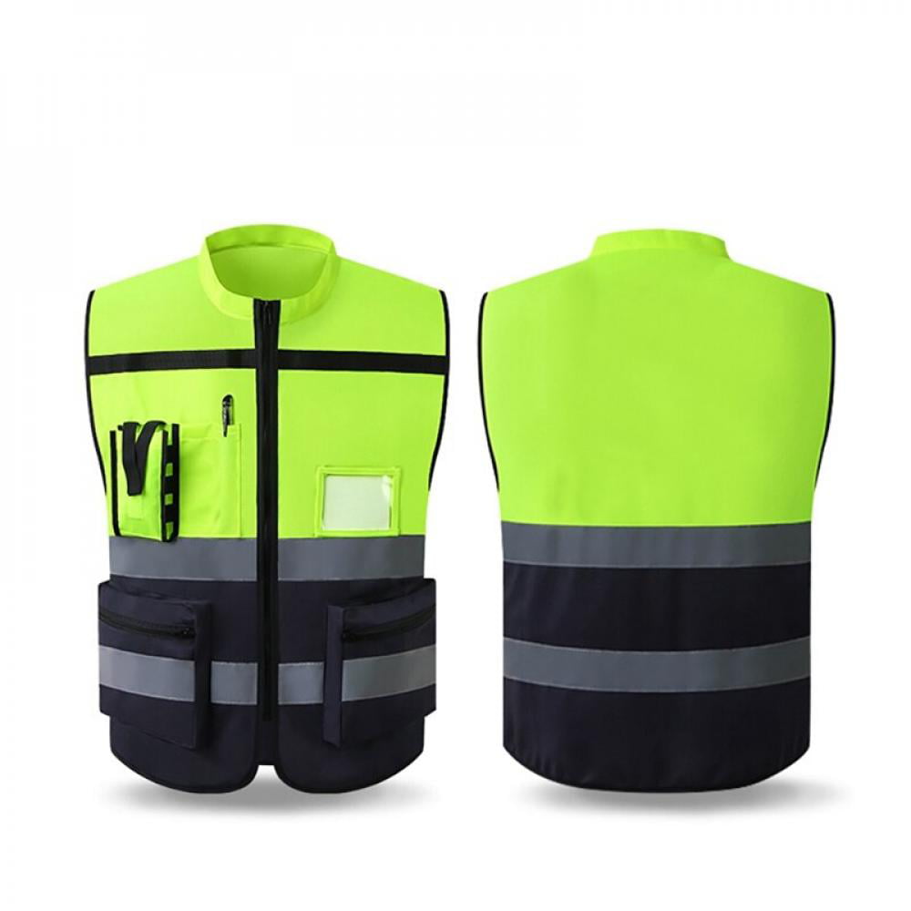 Safe High Visibility Reflective Vest Running Hiking Riding Construction Traffic