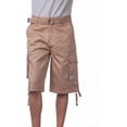 thumbnail image 1 of Pro Club Men's Cotton Twill Cargo Shorts with Belt, 1 of 5