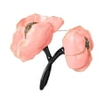 thumbnail image 1 of Broche de solapa esmaltado con flor de peonía para mujer, hecho a mano, para ropa, adornos DIY Rosado, 1 of 9