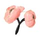 thumbnail image 1 of Broches esmaltados con flores de peonía para bodas y fiestas nocturnas. Rosado, 1 of 9