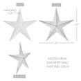 thumbnail image 4 of VHC Brands Patriotic Faceted Metal Star White Wall Hanging 24x24, Independence Day Decor, American Star Design, Distressed Appearance Metal Wall Hanging, Star Shape, Country, Matte White, 4 of 6