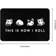 Animal Panda This is How I Roll Indoor Doormat Home Entrance Interior