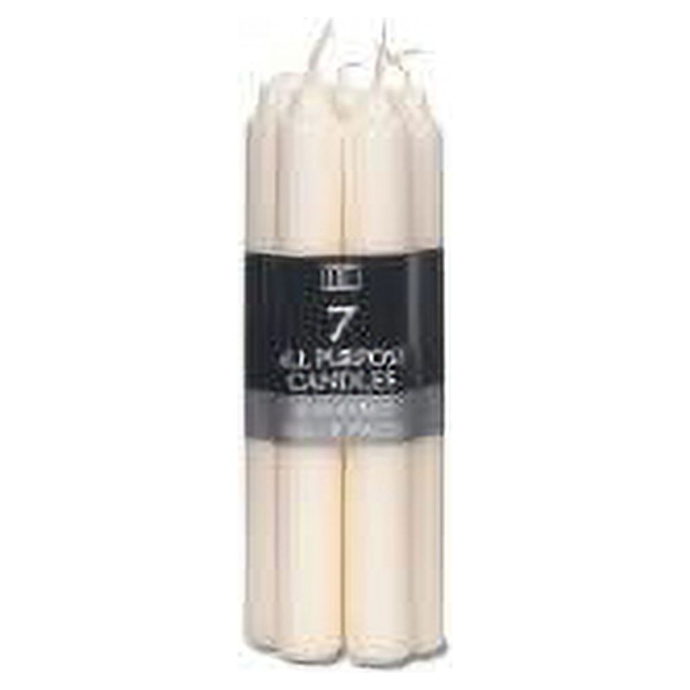 Taper Candles: 7 Inches Ivory Taper Candles, 7 Pack - image 2 of 7