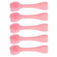 thumbnail image 3 of Cepillo de limpieza para masaje facial, 5 piezas de limpieza facial de silicona, cepillo de limpieza facial portátil, limpiador facial de silicona, acabado de lujo, 3 of 8