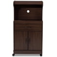 thumbnail image 4 of Baxton Studio Tannis Microwave Stand in Dark Walnut Brown, 4 of 9