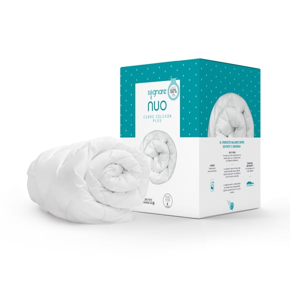 Cubre Colchón Plus Sognare Nuo Matrimonial 60% más Relleno Tecnología Softy Touch