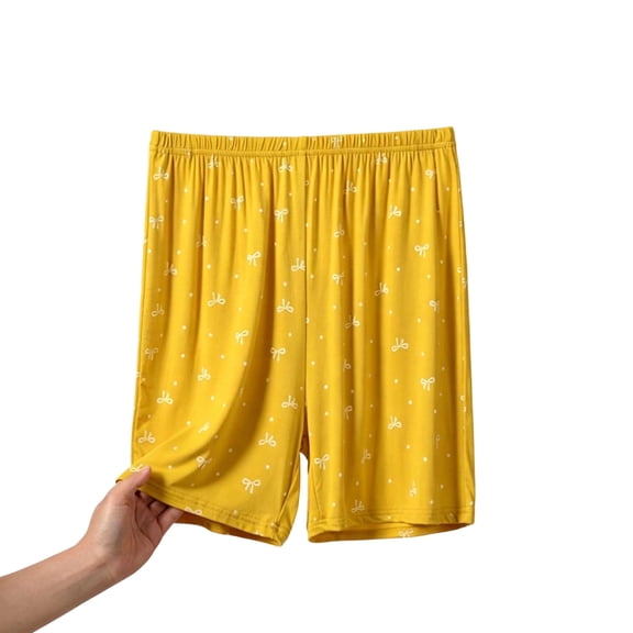 Posijego Plus Size Pajama Shorts for Women Summer Sleep Shorts XL–5XL Womens Elastic Waist Soft Stretch Lounge Shorts