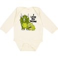 thumbnail image 3 of Inktastic I Love My Mom with Baby and Mommy Triceratops Boys or Girls Long Sleeve Baby Bodysuit, 3 of 5