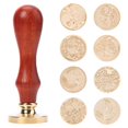 thumbnail image 4 of Cuadros Decorativos Cabezal de sello de cera de sellado Vintage sello de sello DIY reemplazo de cabeza de cobre (MH02) Tmvgtek embutido en tela, 4 of 9