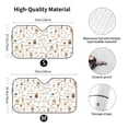 thumbnail image 5 of Yiaed Coffee Print Car Windshield Sunshade Front Auto Car Front Window Sun Shade Foldable Sun Visor Shield Cover Auto Accessories for Sedan SUV Truck-Medium, 5 of 5
