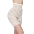 thumbnail image 3 of Women's High Waist Breathable Shapewear Control Panties Lace Underwear Shaping Shorts BEIGE M, 3 of 6