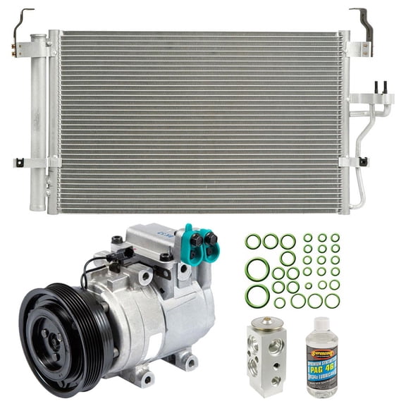 For Hyundai Tiburon 2005-2007 OEM AC Compressor w/ Condenser Drier - BuyAutoParts