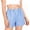 Z105 Blue, variant on Mifsaly Girls Plaid Casual Shorts Toddler Kids Comfort Elastic High Waisted Lounge Shorts Soft Breathable Summer Vacation Clothes with Pockets