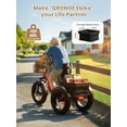 thumbnail image 6 of 20" Electric Tricycle for Adults 960W Peak 50Miles Range 20mph Electric Trike 3 Wheel Ebikes with Fat Tires, Front & Rear Basket, 36V 15AH Battery Etrike, Step-Thru E-Mountain Bikes, UL2849 Compliant, 6 of 11