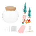 thumbnail image 2 of Globo de cristal navideño con luces LED Colco Decoracion luminosa con adornos transparentes Luz de bola de cristal, 2 of 8