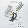 thumbnail image 6 of 370 Worm Gear Motor DC 12V 8MM D7 Axis Gearbox Reducer 6V 24V Self-locking Reverse Gearbox Length 25MM Low Speed Micro Motor
--------
,Stable Internal Structure, 6 of 6