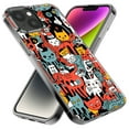 thumbnail image 2 of MUNDAZE Apple iPhone XR Shockproof Clear Hybrid Protective Phone Case Psychedelic Cute Cats Friends Pop Art Cover, 2 of 5