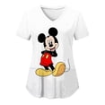 thumbnail image 1 of Disney Tops Pocket T-shirt Hospital T-shirts V Neck Minnie Mouse Top Women 2023 Mickey Nurse Uniform Woman Clothes Tees Women'sXL Gao Jinjia LED, 1 of 2