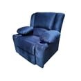 thumbnail image 2 of Reclinable Sheraton, Tela Pata de Elefante Azul, Tu Espacio Muebles. Tu Espacio Muebles Sillón Reclinable de impulso Sheraton, 2 of 4