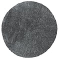 thumbnail image 2 of SAFAVIEH August Carlene Solid Plush Shag Area Rug, Grey, 3' x 3' Round - Modern Design, Grey, Non-Shedding & Easy Cleaning, Ultra Plush Thick Pile, Ideal for Living Room, Bedroom, 2 of 9