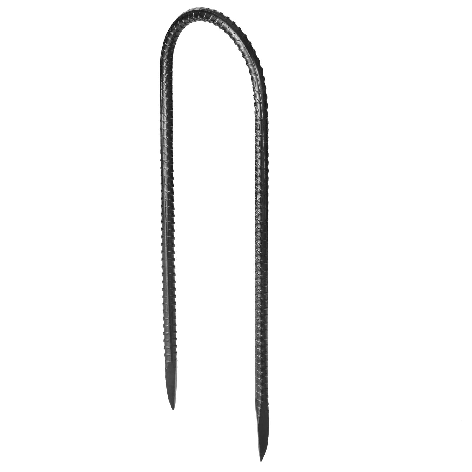 U Shape Rebar Stakes 12 Inch 8-Pack Galvanized Steel for Tent Trampoline Fence Anchoring
