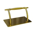 thumbnail image 4 of Reposapiés de acero inoxidable para salón, accesorios de soporte, reposapiés móvil, pedal, piezas para debajo del escritorio, peluquería y barbería. Oro, 4 of 8