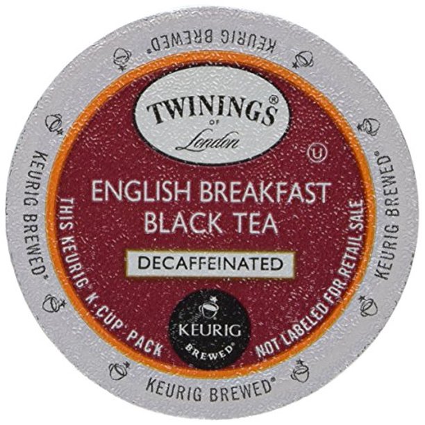 Twinings English Breakfast Decaf Tea Keurig KCups, 48 Count