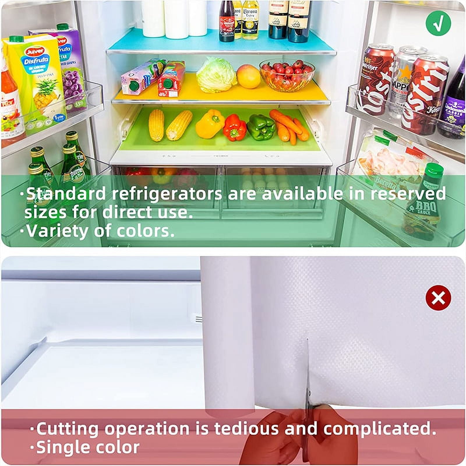 4pcs Waterproof Eva Refrigerator Mat, Simple & Oil-proof Anti-skid Fridge  Liner For Kitchen