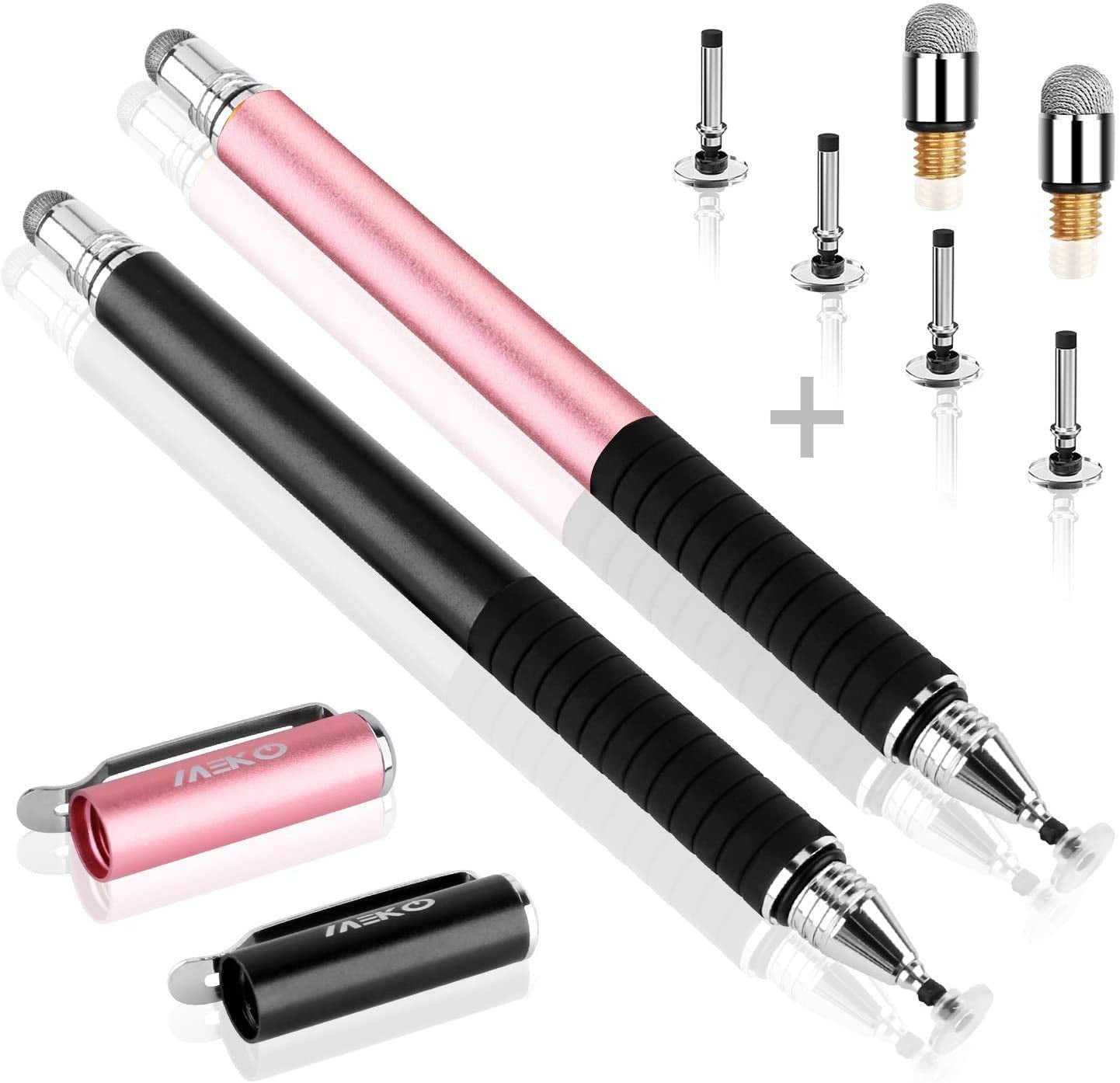 Rose Gold 1 Piece Universal Disc Stylus Compatible with Most Smart Devices Capacitive Stylus Pens for Touch Screens