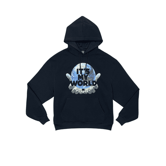 Genuine Mens It's My World Hoodie Streetwear Fashion