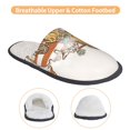 thumbnail image 3 of Balery Vintage Wild West Cowboy Pantuflas de Casa de Felpa Silenciosas con Diseño Estampado, Zapatillas Cómodas Antideslizantes de Algodón para Interior-Medium, 3 of 8