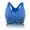 Dark Blue, variant on High Impact Sports Bras for Women Gym, Front Zipper Closure Padded Yoga Bras for Workout Running Sport, Beige, S