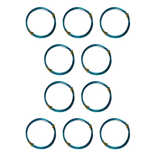 Vogacara Líneas de joyería de hilo trenzado de alambres artesanales para esculpir azul turco Type1 NO1