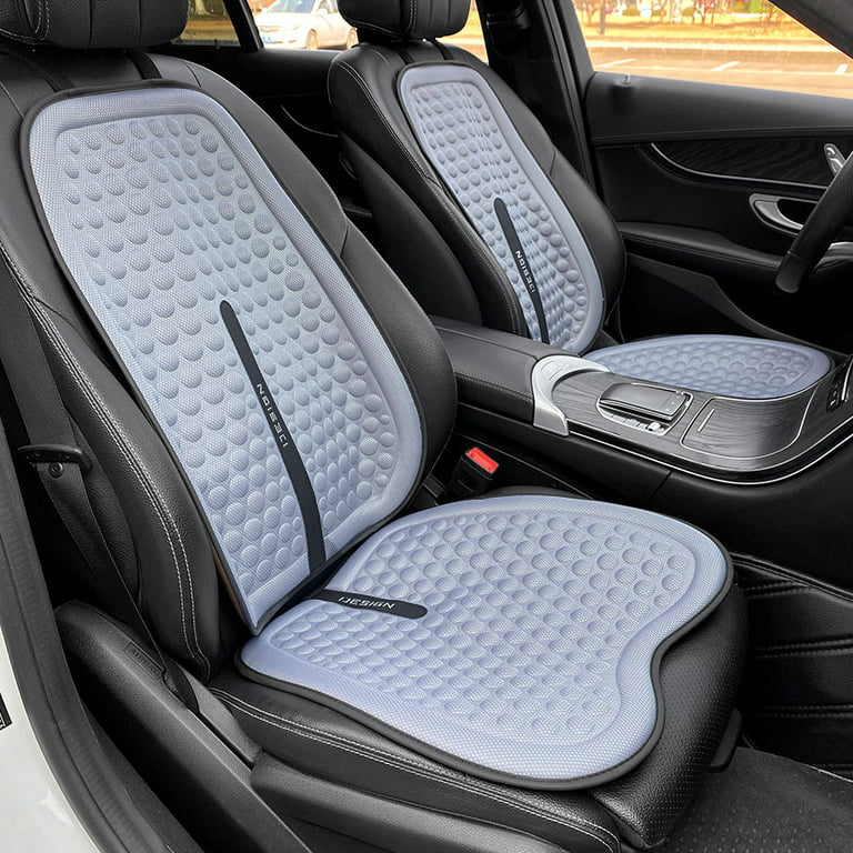 General Simple Comfort Plush Car Seat Cushion Non-Slip Breathable Cushion  Washable - Gray / Single