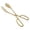 Gold, variant on 1 Pc Premium Stainless Steel Scissor-Style BBQ Tong, Non-Toxic & Heat-Resistant Small Serving Tong, Heavy Duty Kitchen Food Tong for Cooking, Grill, Ice, Bread, 10.04x10.24 Inch, Silver