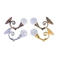 thumbnail image 2 of HURRISE 2x Metal Crystal Glass Curtain Holdback Wall Window Drapery Tieback Hooks Hanger Holder, 2 of 6