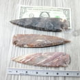thumbnail image 4 of 3 Stone Ornamental Spearheads  #7749 Arrowheads, 4 of 5