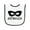 White and Black, variant on Inktastic Sidekick Kids Superhero Mask Baby Terry Cloth Bib