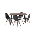 thumbnail image 1 of Comedor Alterego Ilmar Oslo rectangular 4 sillas Nogal, 1 of 3