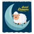 thumbnail image 3 of Ambesonne Saying Shower Curtain, Night Sky Sheep, 69"Wx75"L, Multicolor, 3 of 3
